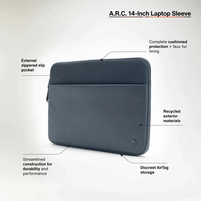 Incase Incase A.R.C. Sleeve for 14" Laptop, navy