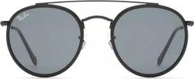 Ray-Ban Round Double Bridge black/blue-grey classic