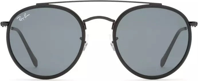 Ray-Ban Round Double Bridge black/blue-grey classic