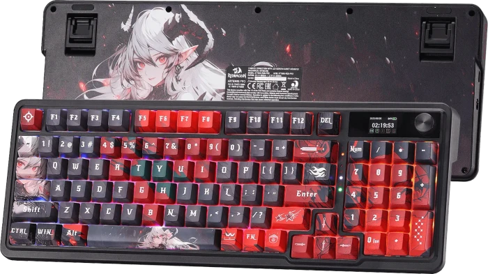 Redragon Artemis K719 Pro Wireless, Anime Edition, LEDs RGB, Hi-Fi Custom, USB/Bluetooth, US