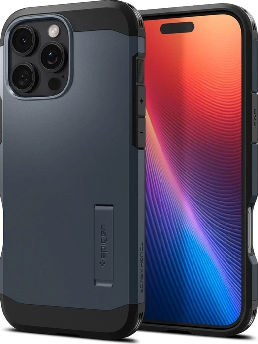 Spigen Tough Armor AI (MagFit) für Apple iPhone 16 Pro metal slate