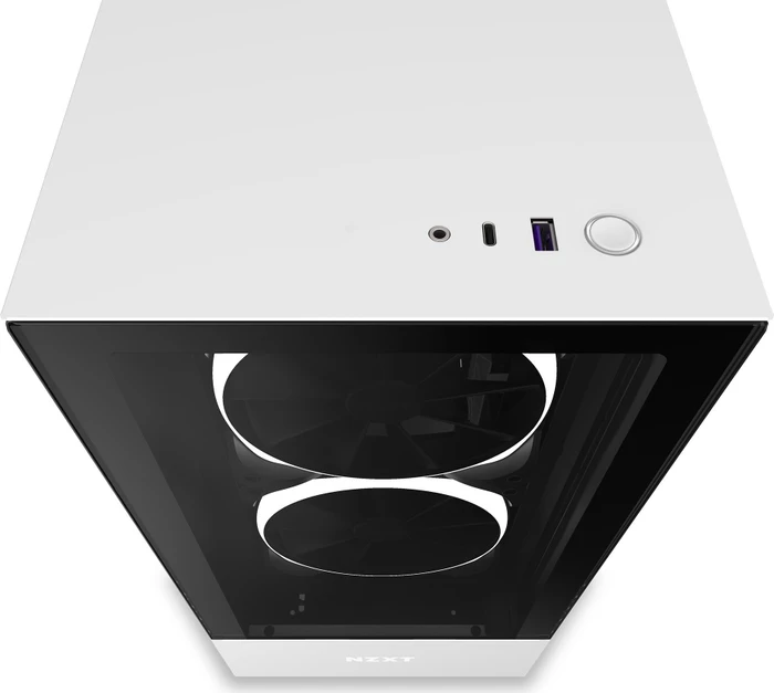 NZXT H510 Elite, weiß, Glasfenster
