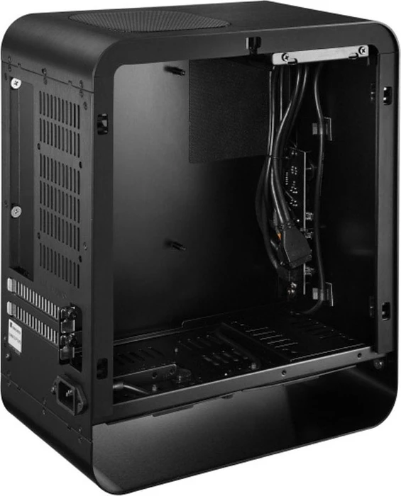 Jonsbo UMX1 Plus, schwarz, Glasfenster, Mini-ITX