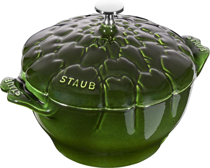 Zwilling Staub Cocotte Schmortopf Artischocke 29x22cm 3l basilikum grün