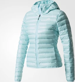 adidas Varilite Hooded Down Funktionsjacke clear aqua (Damen)