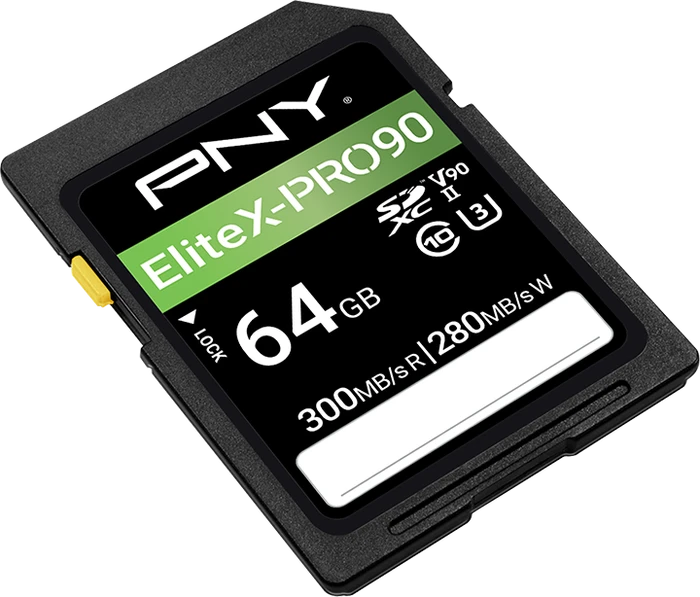 PNY EliteX-PRO 90 R300/W280 64GB, UHS-II U3, Class 10