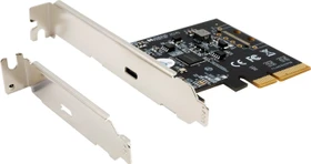 Exsys 1 Port USB 3.2 Gen2x2 PCIe (x4) Karte mit 1x C Anschluss, 1x USB-C 3.2, PCIe 3.0 x4 (EX-12011)