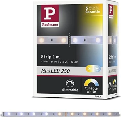 Paulmann MaxLED 250 Strip LED-Streifen 4W Tunable White unbeschichtet 1m