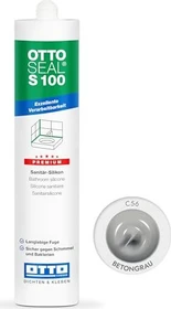 Otto-Chemie Ottoseal S 100 C56 Sanitär-Silikonkleber betongrau, 300ml