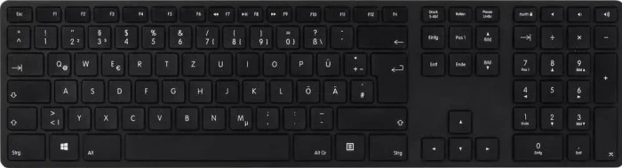 Matias Wireless USB-C Keyboard for PC, schwarz, USB, DE