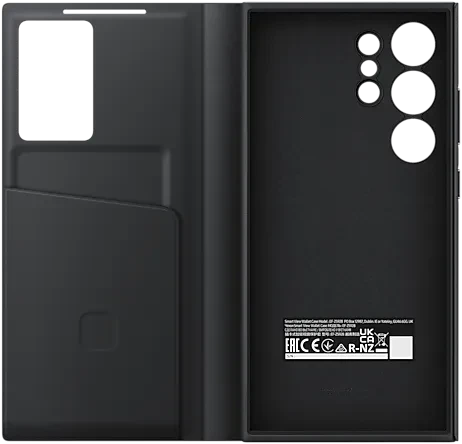 Samsung Smart View Wallet Case für Galaxy S24 Ultra schwarz