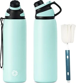 FJbottle Magnetische Isolierflasche 1l grün