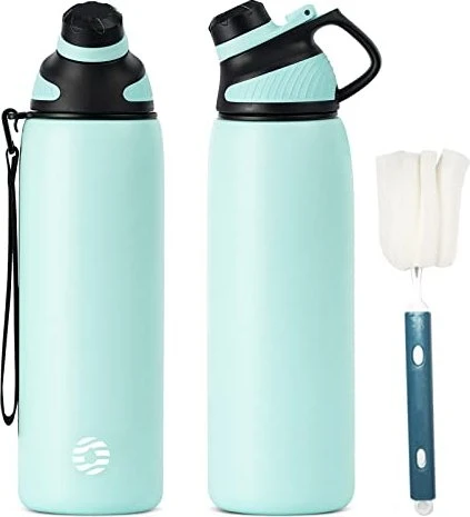 FJbottle Magnetische Isolierflasche 1l grün