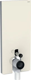 Geberit Monolith Sanitärmodul für Stand-WC, 114cm, Glas sand-grau/Aluminium
