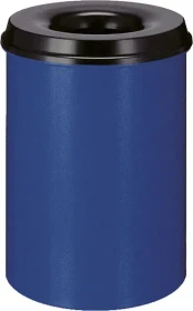 Kaiserkraft Sicherheitspapierkorb selbstlöschend 110l blau