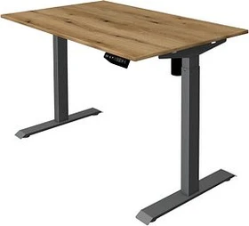Kerkmann Move 1 elektrisch höhenverstellbarer Sitz-Steh-Schreibtisch 120x80cm Eiche/anthrazit