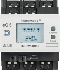 eQ-3 Homematic IP Wired Schaltaktor, 8-fach, 4TE REG, Schaltaktor (151677A0)