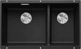 Blanco Subline 430/270-U InFino Unterbau Becken links schwarz