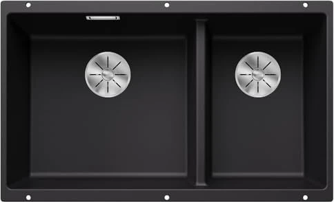 Blanco Subline 430/270-U InFino Unterbau Becken links schwarz