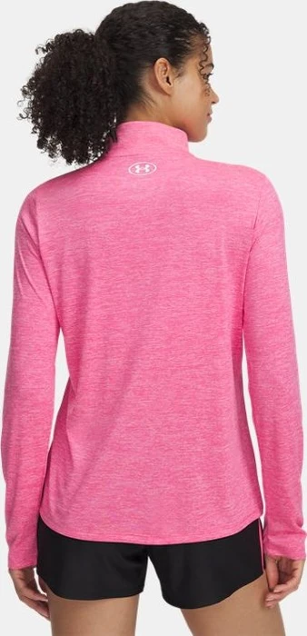 Under Armour Tech Twist Half Zip Funktionsshirt langarm super pink/white (Damen)