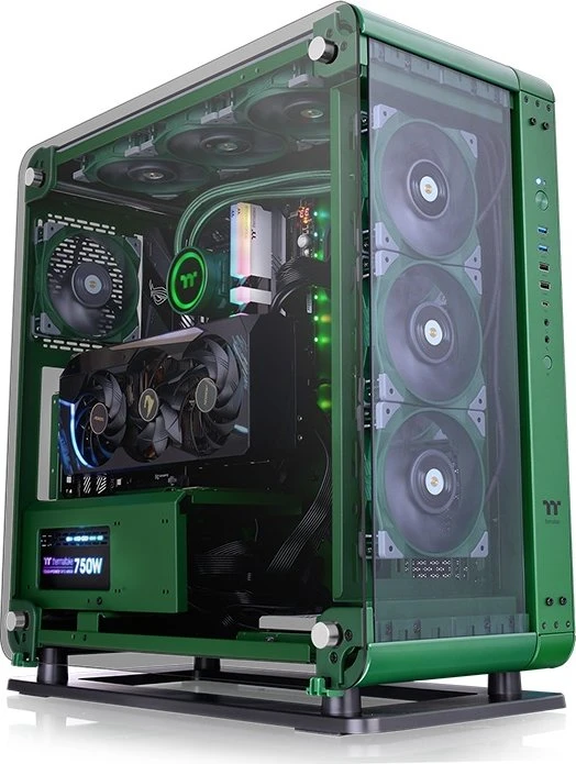 Thermaltake Core P6 TG Racing Green, Glasfenster