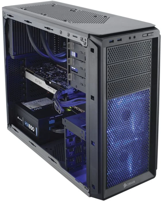 Corsair Graphite Series 230T grau, Acrylfenster