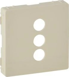 Legrand Valena Life Abdeckung für RCA 3-fach Einsatz, mandelweiß