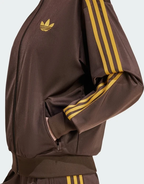 adidas Adicolor Classics Loose Firebird Originals Trainingsjacke dark brown/preloved bronze (Damen)