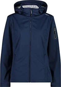 CMP Zip Hood Softshell Funktionsjacke blue/ghiaccio (Damen)