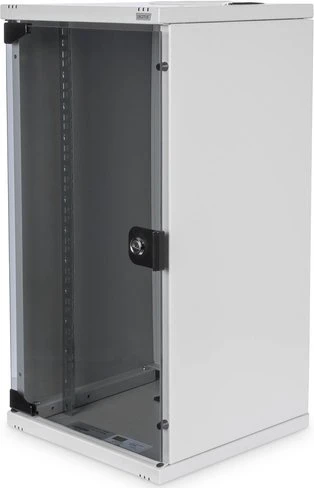 Digitus Professional DN-10 10" Wandschrank 12HE, Sicherheitsglastür, IP2X, grau, 300mm tief