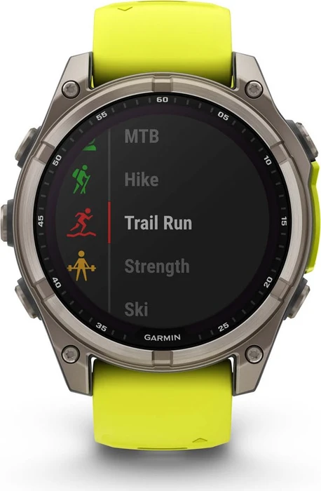 Garmin Fenix 8 47mm Sapphire Solar titanium/amp yellow-graphite