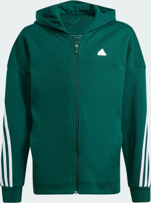 adidas Future Icons 3-Streifen Hoodie collegiate green/white (Junior)