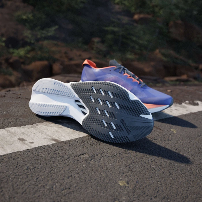 adidas Adizero Boston 12 lucid blue/cloud white/impact orange (Herren)