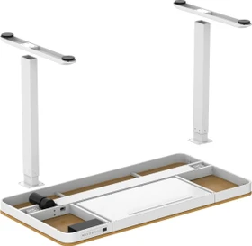 Activejet ET119W-C elektrisch höhenverstellbarer Sitz-Steh-Schreibtisch 140x70cm Eiche/weiß