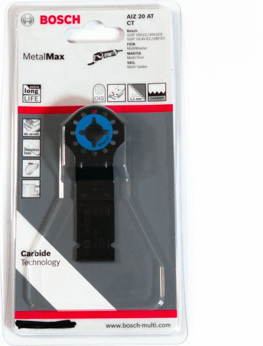 Bosch Professional AIZ20AT MetalMax SL Carbide Tauchsägeblatt 20mm, 1 Stück