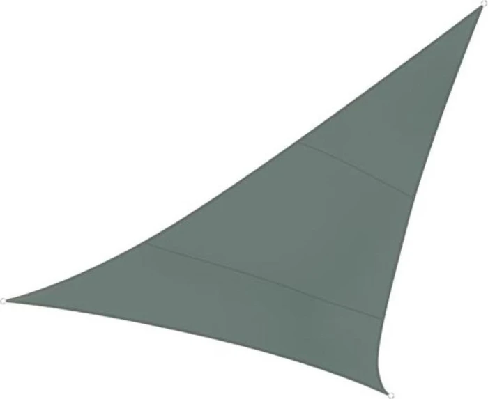 Perel Dreieck Sonnensegel 360cm hellgrau