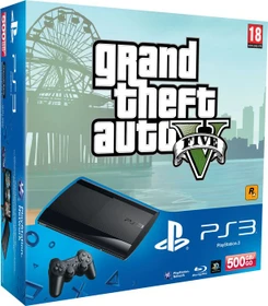 Sony PlayStation 3 Super Slim - 500GB GTA V Bundle schwarz