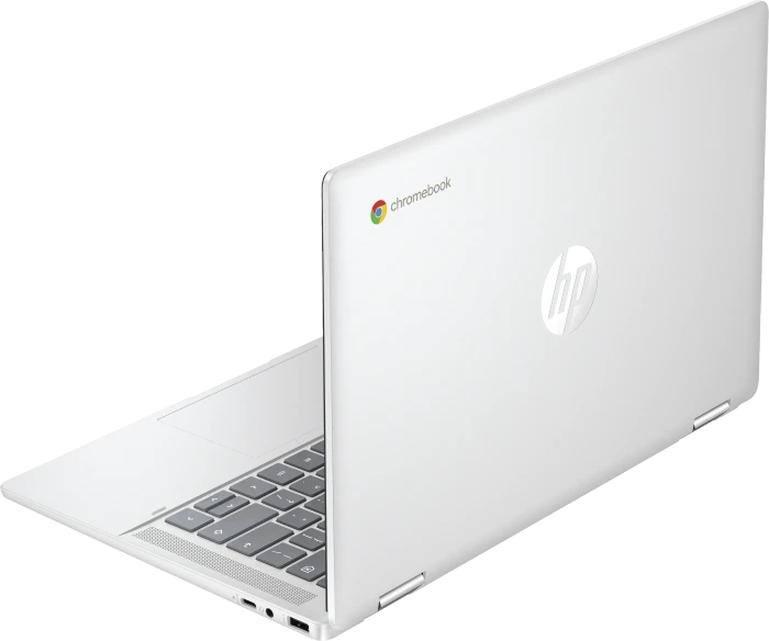 HP Chromebook x360 14b-cd0213ng, Glacier Silver, N100, 4GB RAM, 128GB Flash, DE