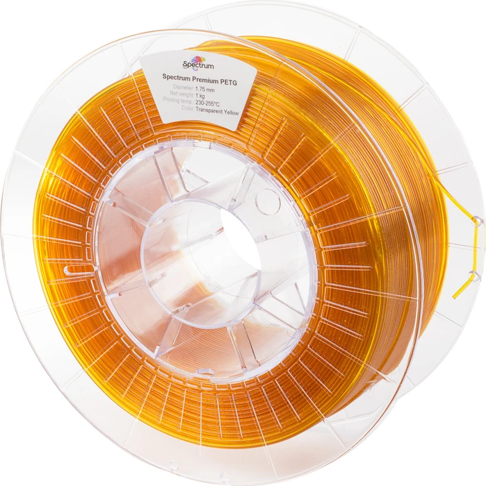 Spectrum PETG, transparent yellow, Spule, 1.75mm, 1.00kg