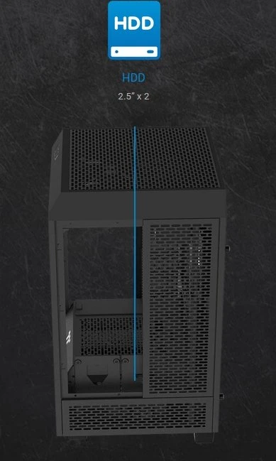 Thermaltake The Tower 100, schwarz, Glasfenster, Mini-ITX