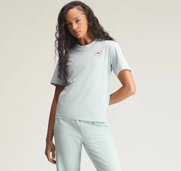 adidas by Stella McCartney TrueCasuals Regular Sportswear T-Shirt kurzarm vapour green (Damen)