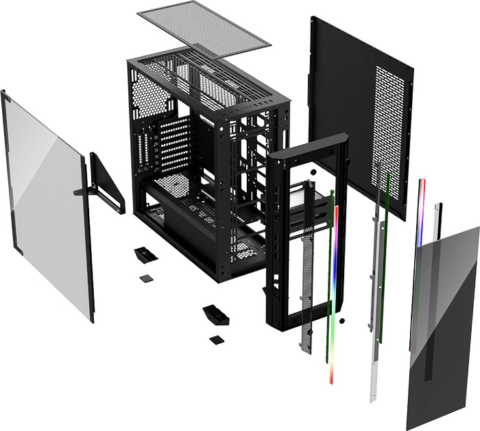 PCCooler Master LE400 Mesh ARGB, schwarz, Glasfenster