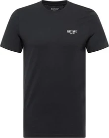 Mustang Austin mit Print T-Shirt kurzarm schwarz (Herren)