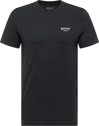 Mustang Austin mit Print T-Shirt kurzarm schwarz (Herren)