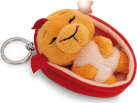 Nici Sleeping Pets Drache Schlüsselanhänger 8cm orange
