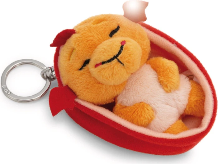 Nici Sleeping Pets Drache Schlüsselanhänger 8cm orange