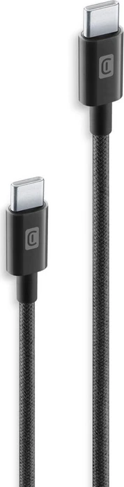 Cellularline Braided Cable USB-C/USB-C 2.5m schwarz
