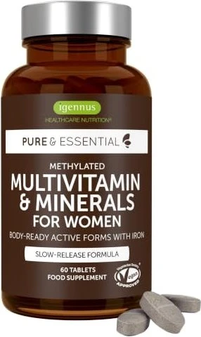 Igennus Pure & Essential Advanced Multivitamin & Minerals for Women Tabletten, 60 Stück