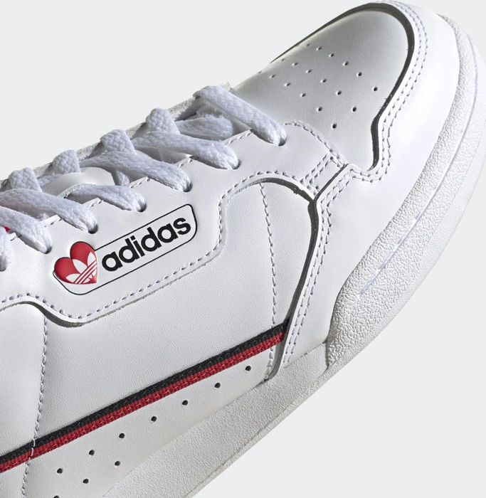 adidas Continental 80 cloud white/core black/scarlet