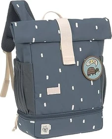 Lässig Rolltop Happy Prints dunkelblau Kindergartenrucksack